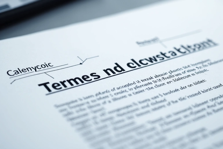 Imagine reprezentând un contract sau acord legal